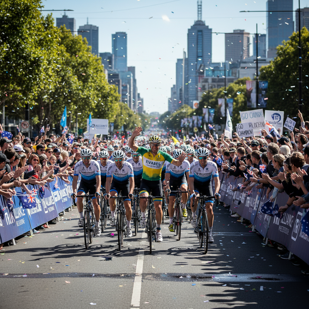 Cadel Evans honored in Melbourne