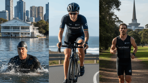 Tri Alliance athletes training consistently together