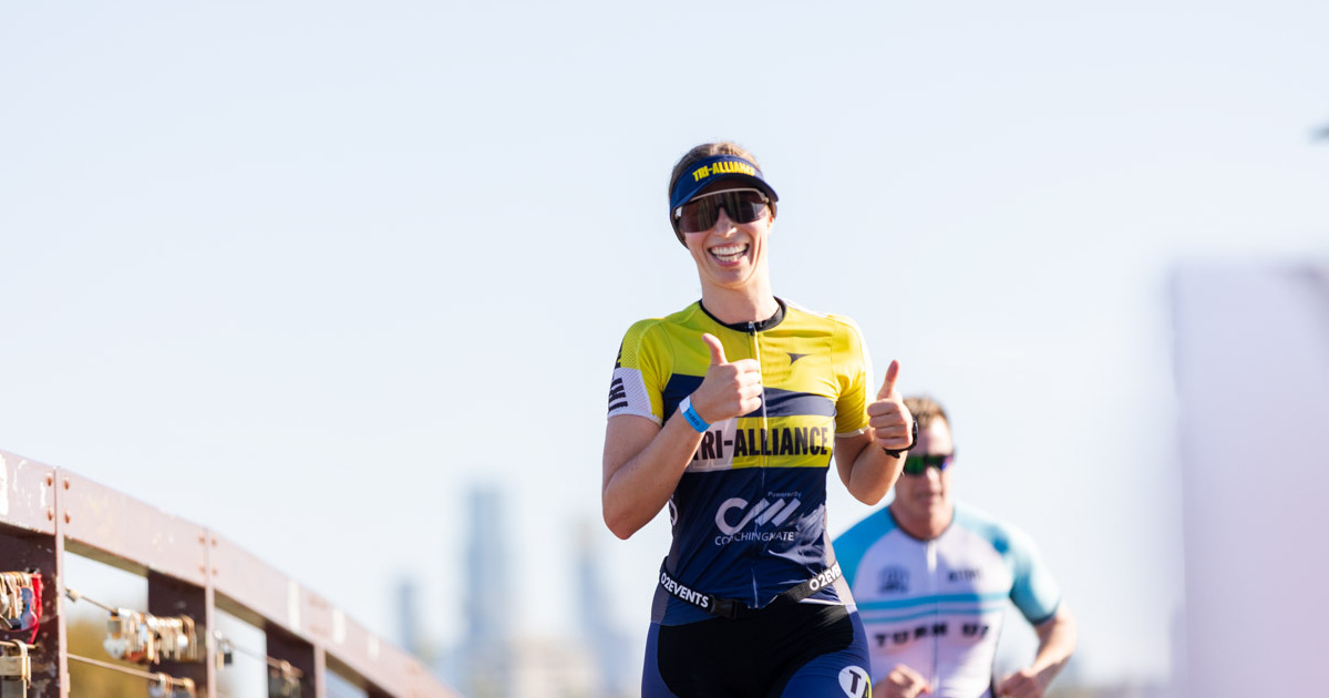 Tri-Alliance athlete at Try the Tri event
