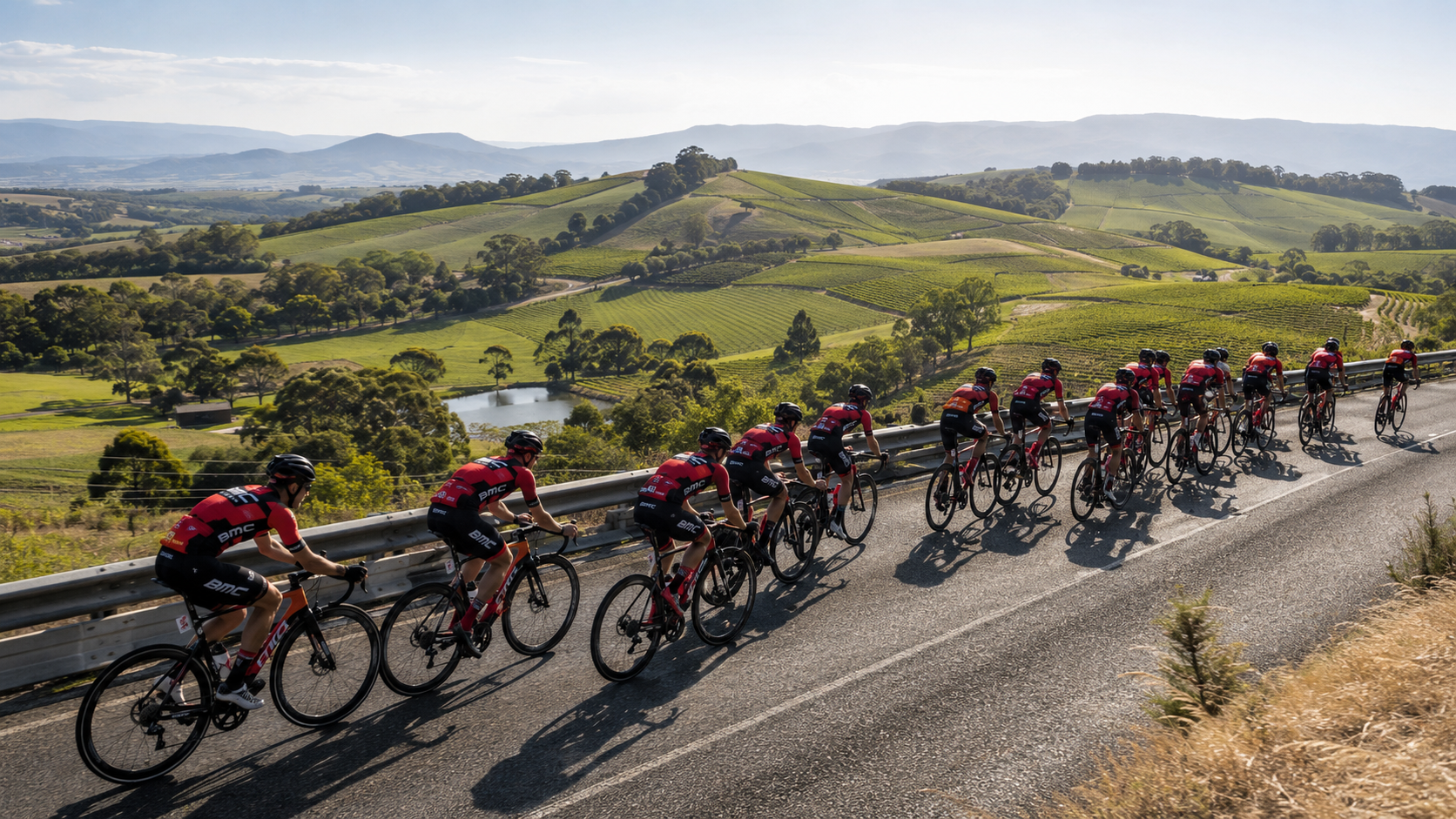 Tri Alliance training camp — squad ride in Victoria