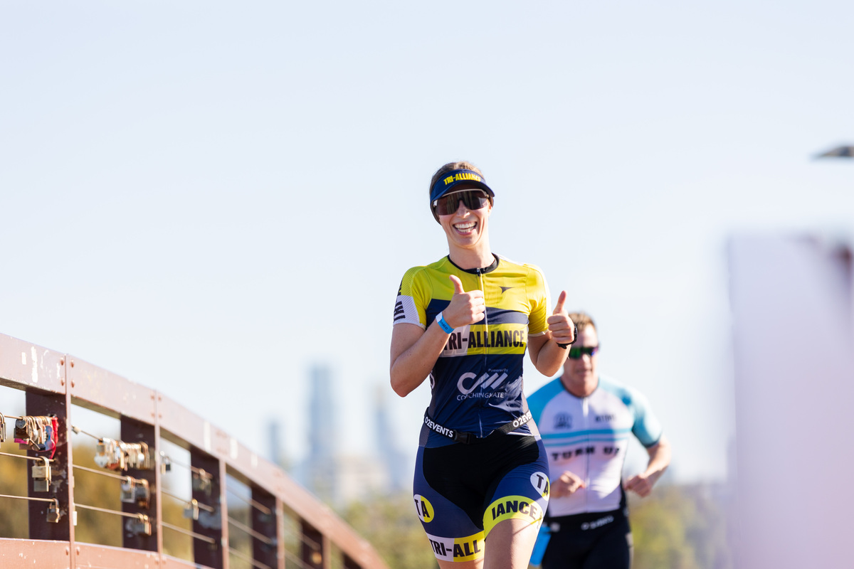 Tri Alliance athlete at 2XU Triathlon Series race